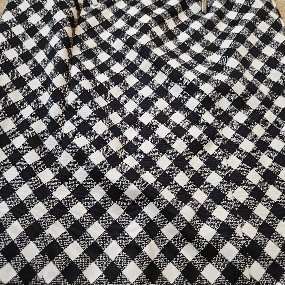 MICHAEL Michael Kors Black and White Checkered Women's Skirt Size 6 Six - Picture 3 of 16